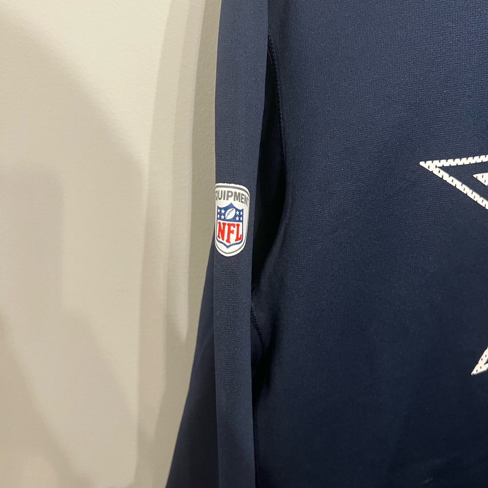 Nike Dallas Cowboys Hoodie Mens Small Therma-Fit NFL Blue Pullover Lined Pockets - Picture 3 of 7
